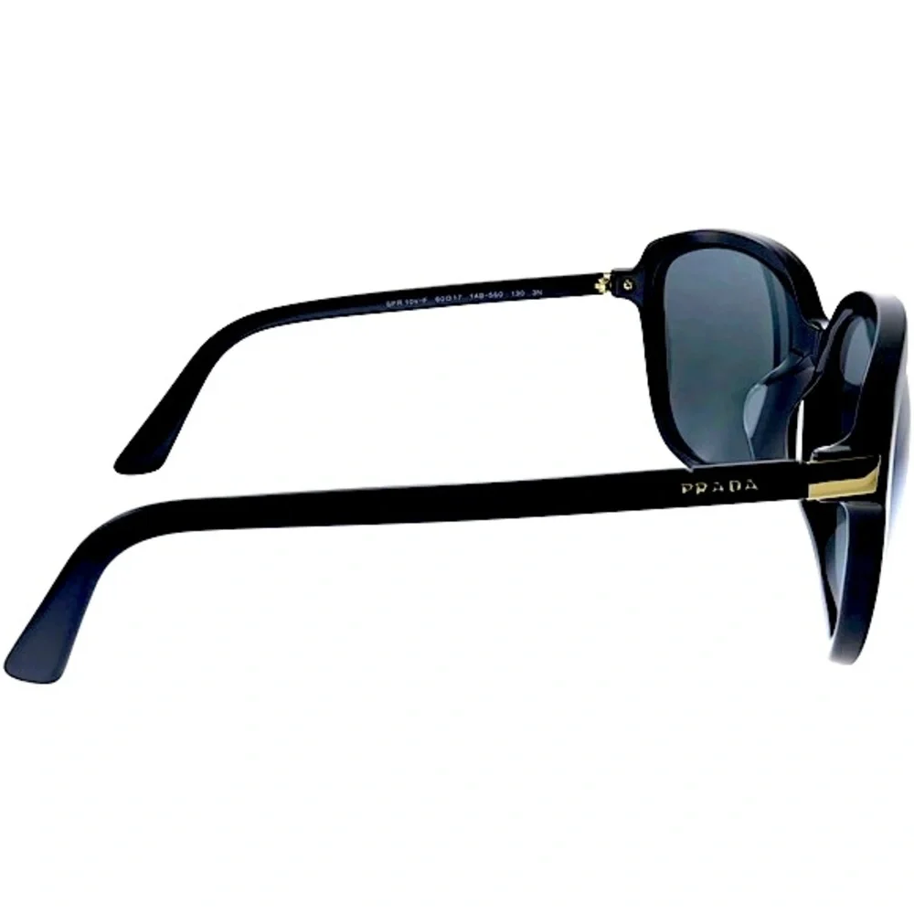 Prada Heritage Oversized Sunglasses (SPR 10V-F 1AB-5S0) in Black - Picture 12 of 16